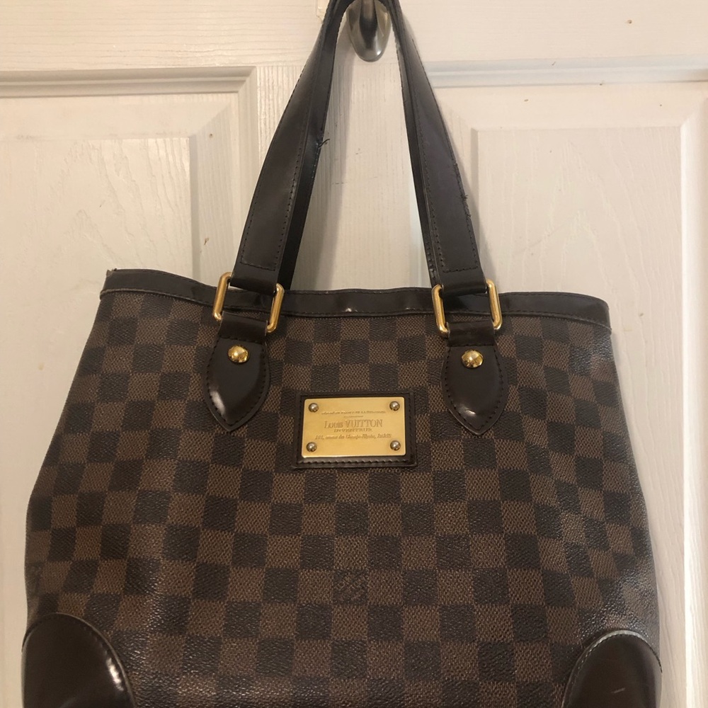 Authentic Louis Vuitton Hampstead Damier Ebene PM Tote